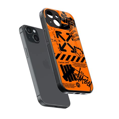 Orange Travis Scott X Anti Social Social Club Phone Cover for Iphone 13 ...