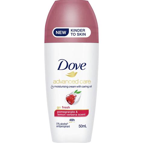 Dove Womens Roll On Deodorant Pomegranate 50ml | Woolworths