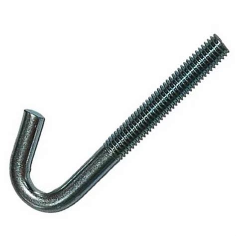 J Shape Foundation Bolt - 8 Inch Galvanized Iron J Shape Foundation ...