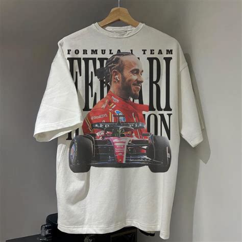 Lewis Hamilton Ferrari F1 T-Shirt, Vintage Hamilton F1 Graphic Tee ...