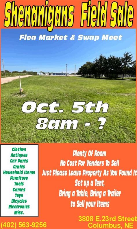 Shenanigans Field Sale (Flea Market & Swap Meet), 3808 E 23rd St ...