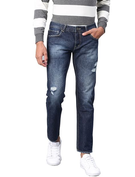 Men's Straight Fit Jeans - Dark Blue – American Crew Store