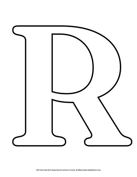 Bubble Letter R