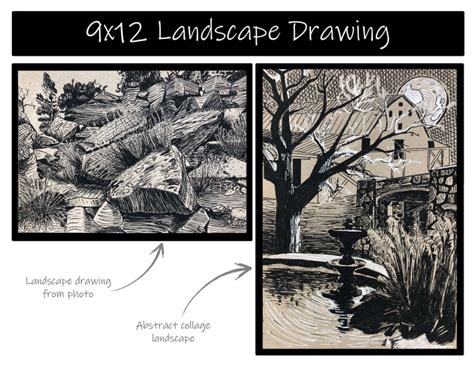 Image result for Ink Landscape Drawing Tutorial