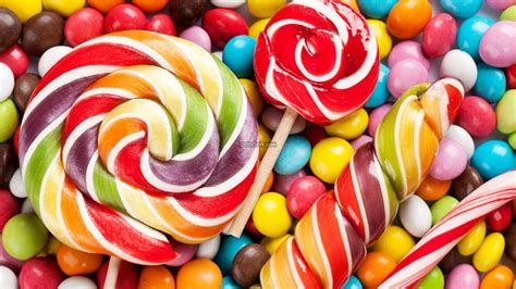 Colorful candies and lollipops containing candy, colorful, and ...