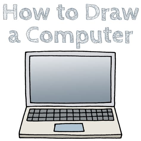 How to Draw a Computer - Draw for Kids