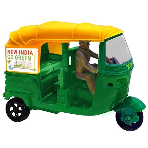 Auto Rickshaw Toys, Bump & Go Auto Rickshaw Toy for Kids, Friction Pow ...