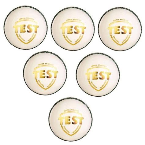 Buy SG Test White Cricket Ball 6 Ball set, Online India | SG Test White ...
