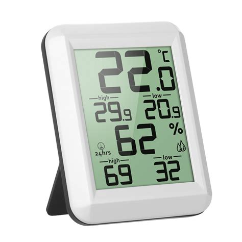 Negaor Mini LCD Indoor Thermometer Hygrometer Room °C/°F Temperature ...