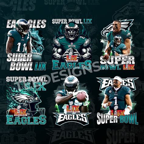 6 Philadelphia Eagles Super Bowl Designs PNG – Tee Designs