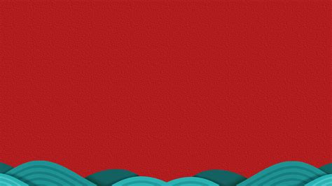 海浪底边颗粒质感中国红高清幻灯片背景（2张）,ppt图片 - 51PPT模板网