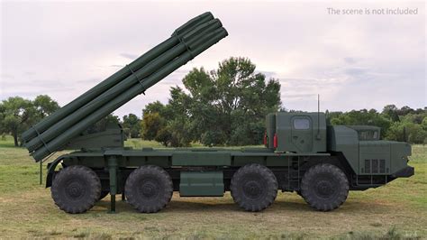 Multiple Rocket Launcher System Smerch 3D Model $99 - .obj .lxo .ma ...
