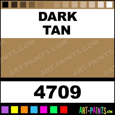 Dark Tan Artist Acrylic Paints - 4709 - Dark Tan Paint, Dark Tan Color ...