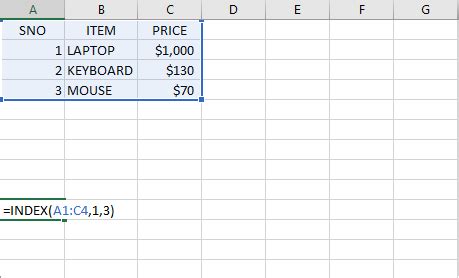Image result for Index String Excel