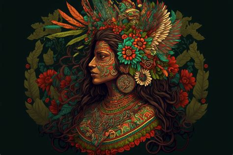 ArtStation - Xochiquetzal Aztec Goddess of Flowers and Love - Concept