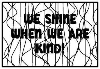 WE SHINE WHEN WE ARE KIND! Fireflies Coloring Pages, Fireflies ...