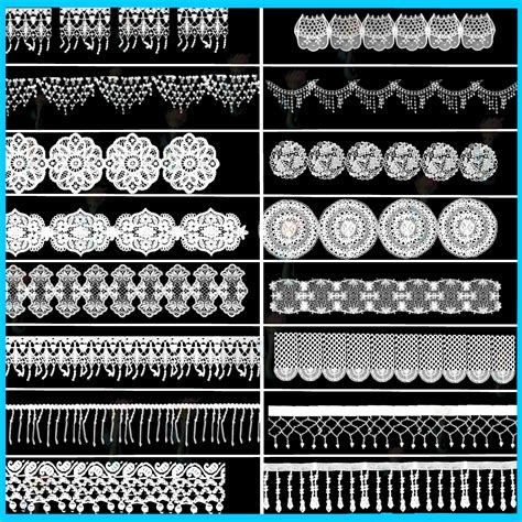 ArtStation - 36 Lace Border Brushes for Photoshop and Procreate ...