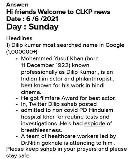 For any one day, design your own newspaper in English including ...