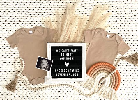 We Are Expecting Twins Announcements
