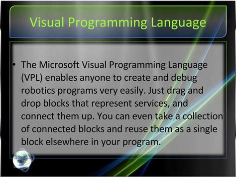 Microsoft Robotics Visual Programming 的图像结果