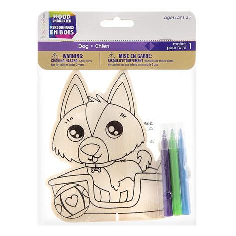 Darice 30033472 Wood Color in Character Dog 3 Markers : Amazon.in: Home ...