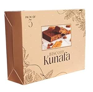 Kunafa Biscof Spread Chocolate Coated Cookie Bars, Gift Box Each ...