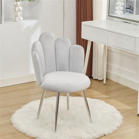 Amazon.com: BOWTHY Vanity Chair for Makeup Room - Midcentury Modern ...