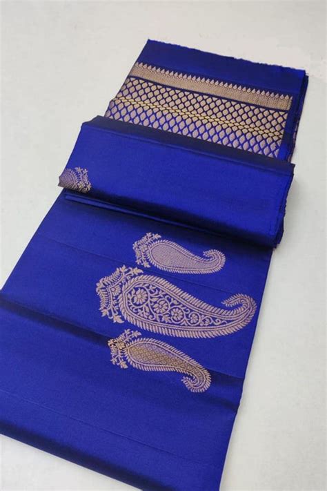 Imbrication Royal Blue Soft Silk Saree With Quintessential Blouse Piec ...