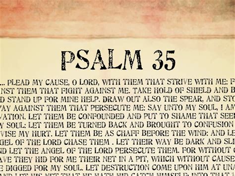 Psalm 35 Poster. Printable Bible Prayer Cards. Bible Pdf - Etsy