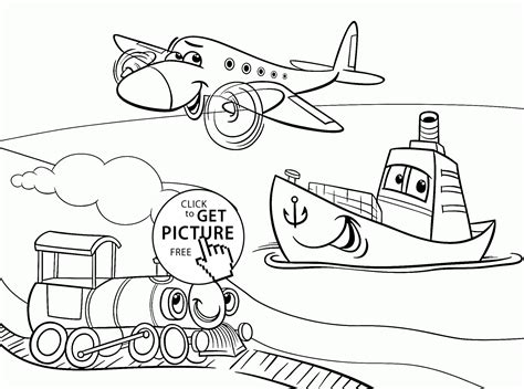 Transportation Coloring Pages 的图像结果