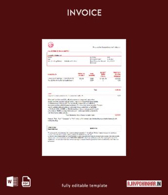 instant access USA AIA invoice template 1