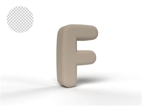 3d letters with light brown texture | Premium PSD