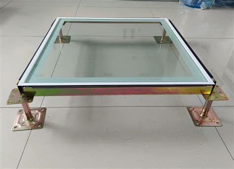 Glass Access Floor Panels Non-Slip Safety Good Wear Resistance - China ...