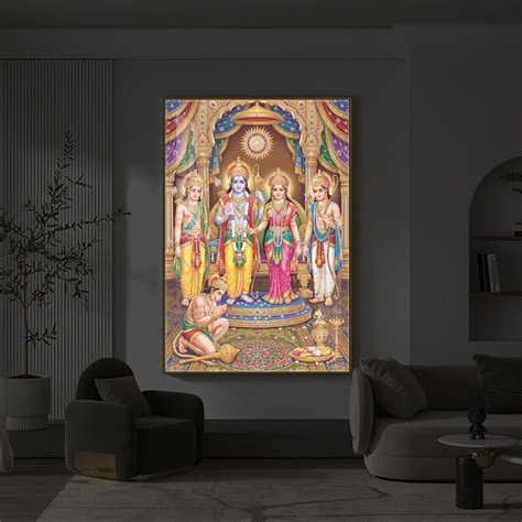 Buy Ram Darbar Modern Luxury Backlight Vertical Wall Art online @ Low ...