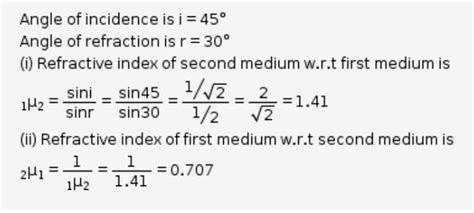 Light travel from rarer medium 1 to a denser medium 2. the angle of ...