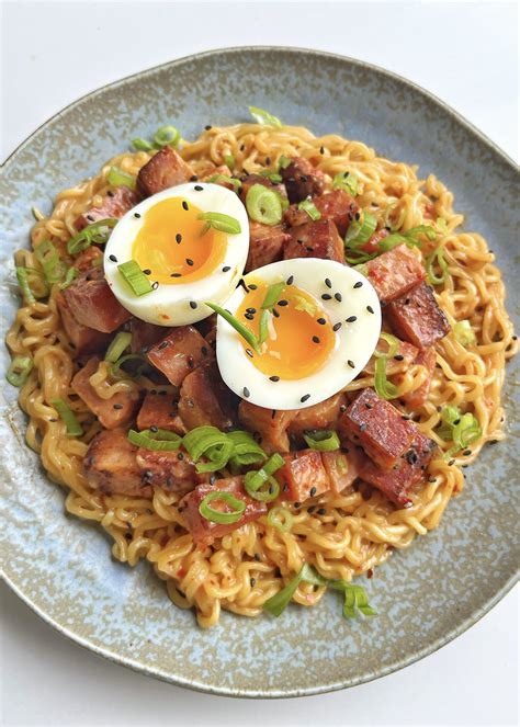 Easy Spam Ramen with Egg | Myriad Recipes