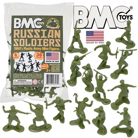 Bmc toys BMC Marx Recast Russian Plastic Army Men 36pc WW2 India | Ubuy