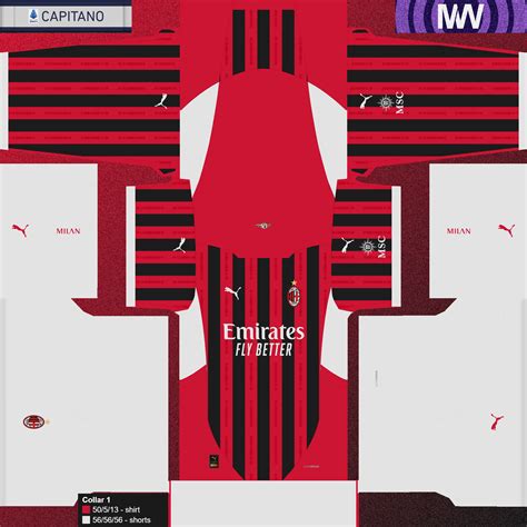 Kit Pes 2013 Ac Milan Milan 2013/14 Home Kit (For Franklin)