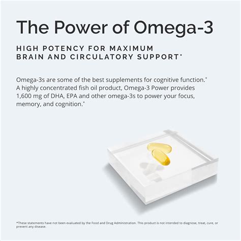 BRAINMD Dr Amen Omega-3 Power - 60 Capsules, Pack of 2 - Joint & Immune ...