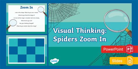 Visual Thinking: Spiders Zoom In PowerPoint & Google Slides