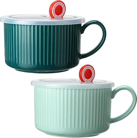 Nuenen 2 Pcs Soup Bowls with Lids and Handles 30 oz India | Ubuy