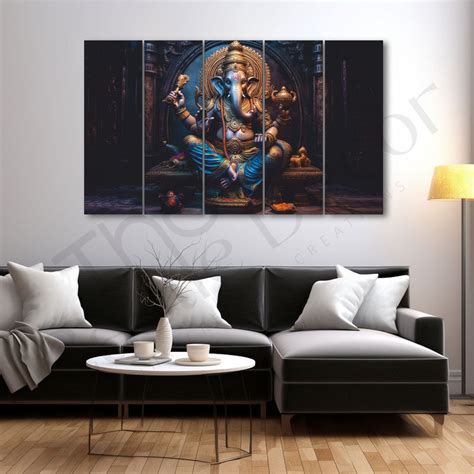 Ganesha Painting with frame Big Size Wall Art for living room,Bedroom ...
