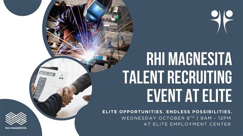 RHI Magnesita Talent Recruiting Event at Elite, 3120 Market Place Drive ...