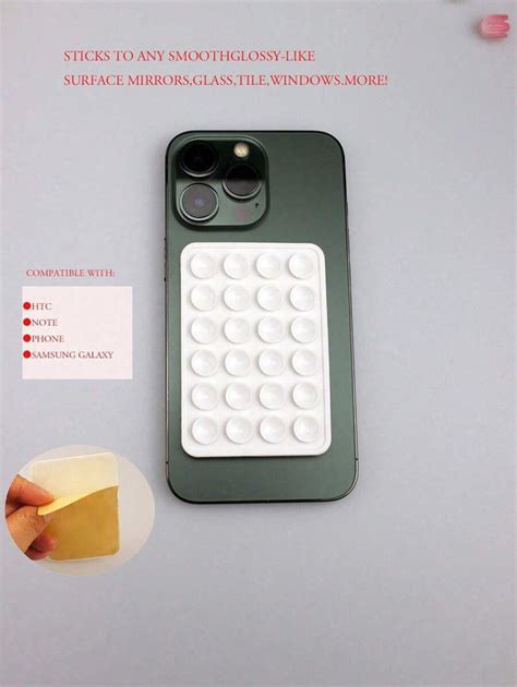1Pc Silicone Suction Silicone Suction Cups Square Phone Case Back ...