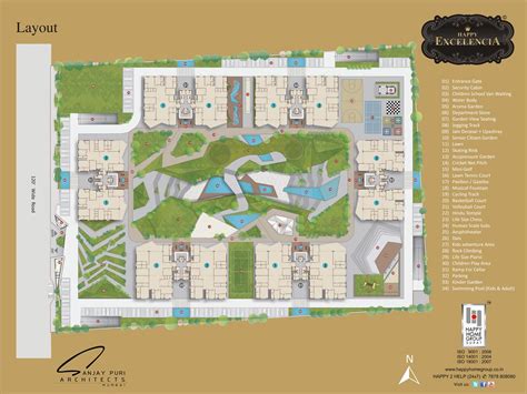 Floor Plans - Happy Excelencia Surat Residential Project at Vesu, Surat