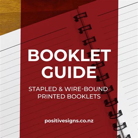 The Booklet Printing Guide - Positive Signs + Print