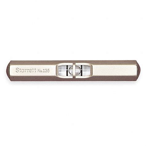 STARRETT, Nonmagnetic, 3 1/2 in x 3/8 in x 1/2 in, Pocket Level - 2ZVL9 ...