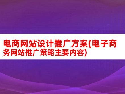 电子商务网站建设及营销建议-维仆