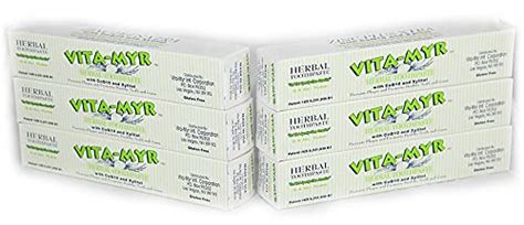 Buy 6 Pack VITA-MYR Zinc Plus XTRA Toothpaste 5.4 oz Online at Low ...