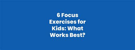 Image result for Focus Training Exercises